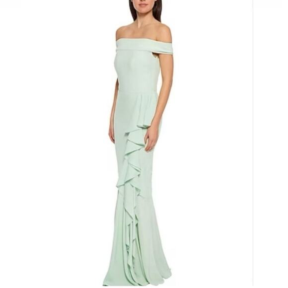 Alexander McQueen Maxi Dress Mermaid Style Sage Color Size 38 NWT Retail $4175 - Picture 1 of 11